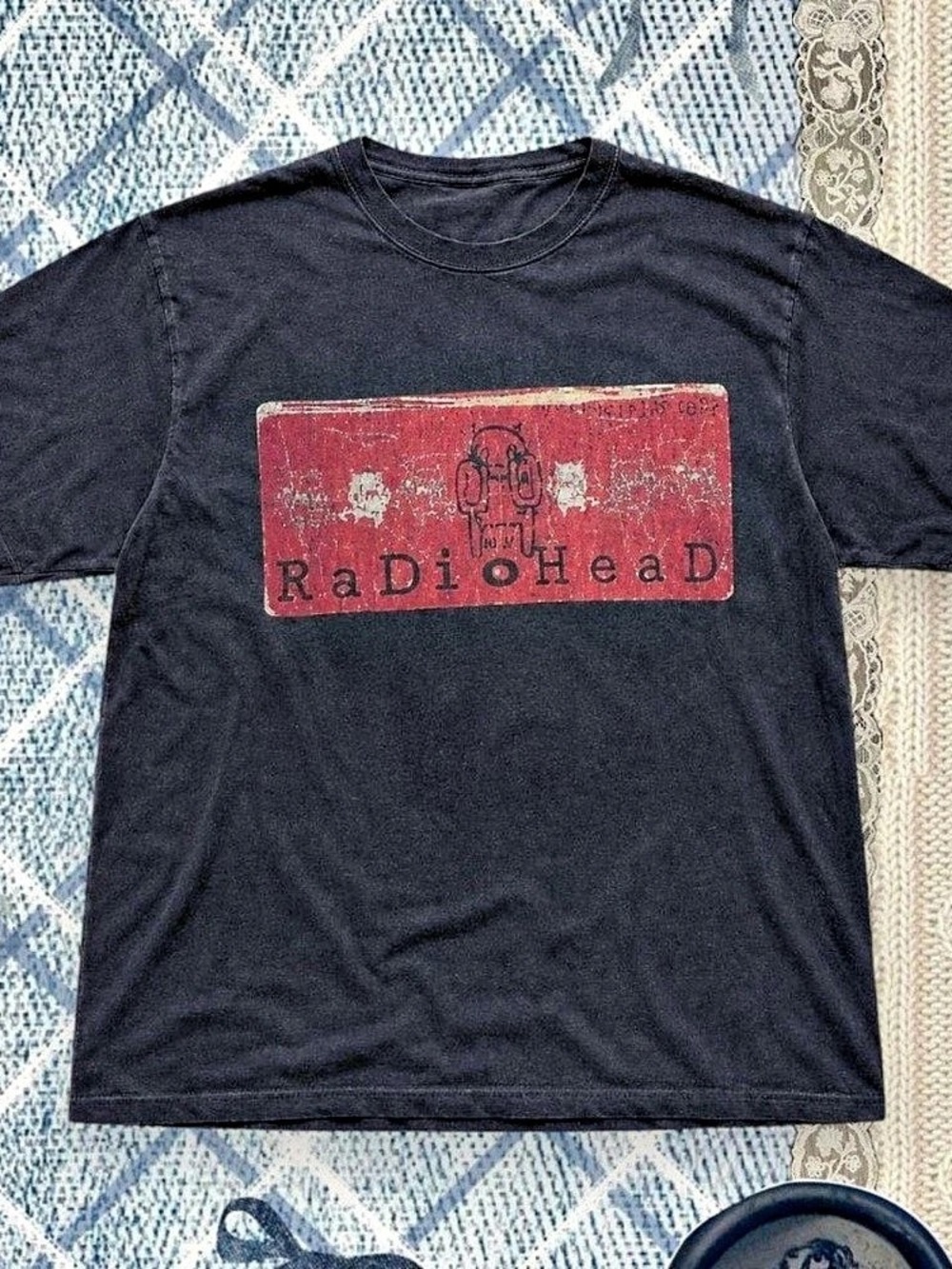 Radiohead Graphic Tee in Black & Red